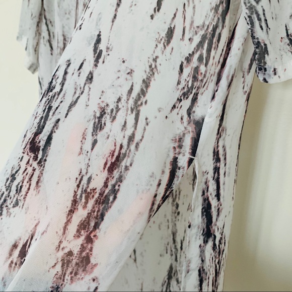 H&M Divided long chiffon shirt with slits size 8 - Picture 4 of 7